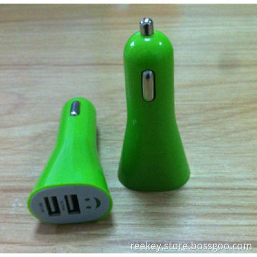 Dual USB ports car horn charger